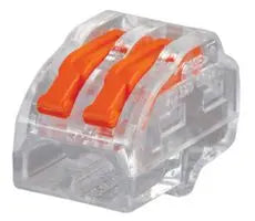 2 Pole Terminal Block / Splicing Connector with Lever Lock 32A  (6 pack)